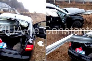 Imagini de la eveniment. La un pas de tragedie. Accident rutier pe DN22C intre Medgidia si Satu Nou, judetul Constanta (galerie foto+video)   