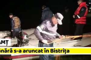 Neamţ: O tânără s-a aruncat în Bistriţa. Intervin scafandrii