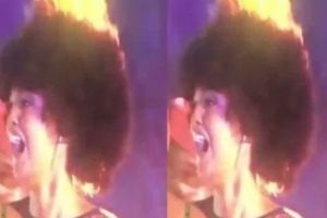 ȘOC şi GROAZĂ: Părul câştigătoarei Miss Africa 2018 a luat foc în momentul încoronării. VIDEO