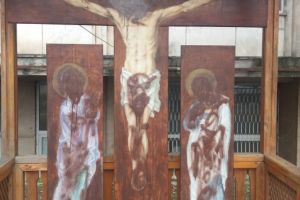 Revoltator: Ridicata de Arimex Comexim 2000 SRL, troita din curtea Spitalului Judetean Constanta, vandalizata pentru a doua oara