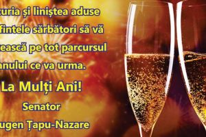 Neamţ: Eugen Țapu-Nazare: „Bucuria şi liniştea aduse…”