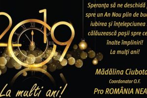 Neamţ: Mădălina Ciubotaru: „Speranţa să ne deschidă poarta spre un An Nou…”