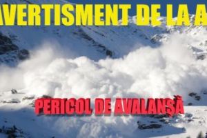 Avertisment de la ANM: Risc MAJOR de AVALANŞE în ROMÂNIA. Care zone sunt PERICULOASE pentru TURIŞTI