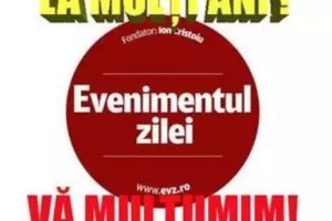 Echipa Evenimentul Zile vă urează „La Mulţi Ani”! Mulţumim tuturor cititorilor şi vă aşteptăm alături de noi şi în 2019!
