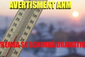ALERTĂ de la ANM. Schimbare DRAMATICĂ de VREME la început de AN