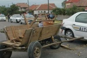 Accident pe străzile României. Un cal a murit şi patru persoane au fost rănite