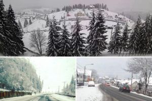 Utilajele de deszăpezire intervin pe drumurile din Bistriţa-Năsăud. Cum se circulă (FOTO)