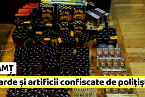 Neamţ: Petarde şi artificii confiscate de poliţişti (FOTO)