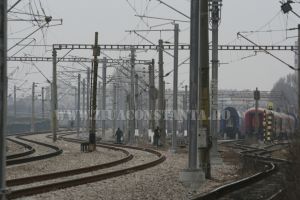 La un pas de tragedie.  Un tren nu a oprit la timp in Gara de Nord din Bucuresti 