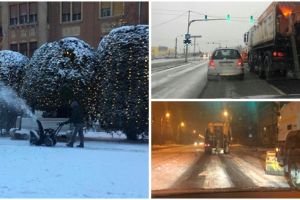 SDM a aruncat 100 de tone de sare pe străzile din Timişoara. Frezele de zăpadă, folosite în centru