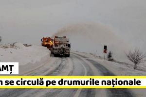 Neamţ: Ger în toată Moldova. Cum se circulă pe drumurile naţionale