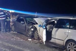 FOTO. Accident lângă jud. Satu Mare. Un mort şi 8 răniţi!