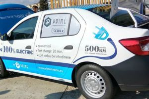 FOTO&VIDEO. Prima Dacia Logan 100% electrică din România, pe şosele