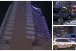 FOTO, VIDEO: Un tânăr din judeţul Alba s-a aruncat de la etajul 15 al hotelului Intercontinental din Bucureşti, după o ceartă la telefon cu soţia