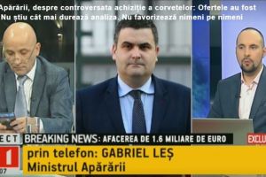 Gabriel Les, ministrul Apararii Nationale, despre achizitia corvetelor. Ce spune despre oferte si daca este cineva favorizat