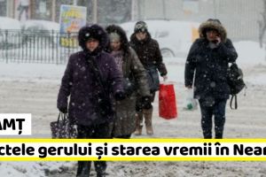 Neamţ: Efectele gerului şi starea vremii în Neamţ (9 ianuarie)