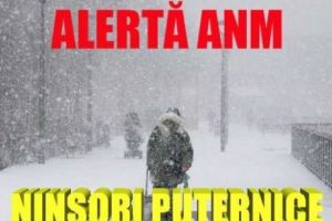 METEO. ALERTĂ ANM: Ninsori PUTERNICE în CAPITALĂ