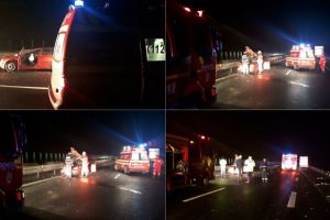 Accident mortal pe Autostrada A1, Sebeş-Orăştie: Două persoane au murit, iar alte două au fost rănite