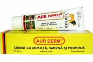 ALERTĂ! Agenţia Naţională a Medicamentului informează cu privire la produsul Aur Derm Cremă cu Mimoză, Smirnă şi Propolis