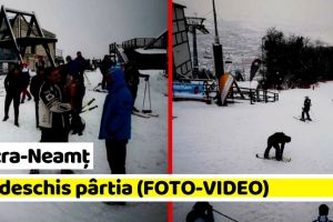 Piatra-Neamţ: S-a deschis pârtia Cozla (FOTO-VIDEO)