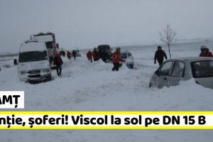 Neamţ: Intervenţie pentru o ambulanţă blocată