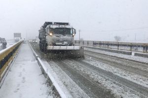 Starea drumurilor din judeţul Sibiu după ninsorile din noptea de joi spre vineri