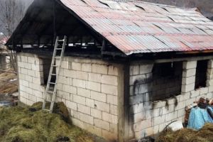Incendiu pornit de la o afumătoare