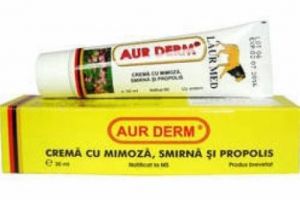 ANMDM, AVERTISMENT! produsul AUR DERM CREMĂ CU MIMOZĂ, SMIRNĂ ȘI PROPOLIS, NU conţine ceea ce spun producătorii