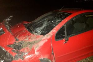 Accident rutier la intrare in Mihail Kogalniceanu, judetul Constanta. Cadrele medicale de la Ambulanta, chemate in ajutor (galerie foto)  