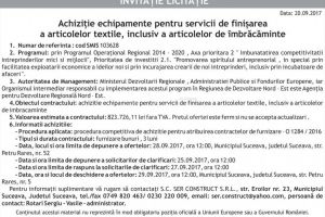 INVITATIE LICITATIE - S.C. SER CONSTRUCT S.R.L
