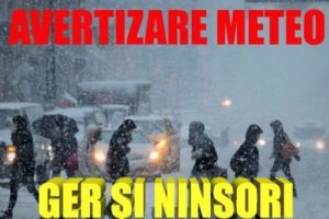 Alertă meteo! Vine prăpădul în weekend! Ce zone sunt afectate de ger şi ninsori