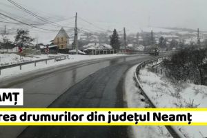 Neamţ: Starea drumurilor din judeţul Neamţ (14 ianuarie)