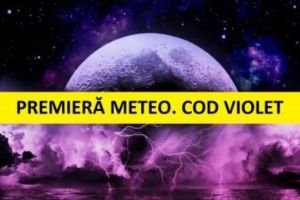PREMIERĂ METEO. Codul VIOLET a fost pus în APLICARE. Meteorologii NU au mai văzut AȘA CEVA NICIODATĂ