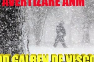 METEO. Avertizare ANM: Jumătate din ŢARĂ sub cod GALBEN de VISCOL