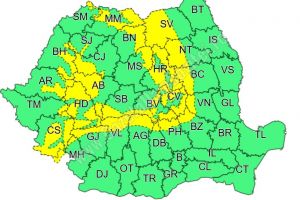 Vremea continuă să se răcească. Cod Galben de vânt, în zona montană