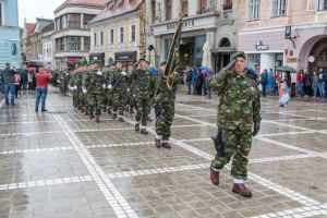 Ceremonie militară la Ghimbav. O jumătate de secol de la înfiinţarea Batalionul 206 Artilerie
