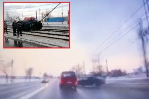 VIDEO şocant! Accidentul de pe Borşului a fost surprins de o cameră de bord. Ce manevre a făcut şoferiţa de BMW