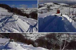 FOTO, VIDEO: Zăpada cât casa în Apuseni. Cum s-au mobilizat autorităţile după valul de ninsori