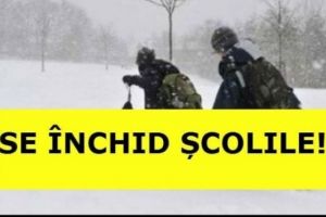 ŞCOLI ÎNCHISE timp de trei zile din cauza zăpezilor. Anunţ oficial de la Ministerul Educaţiei