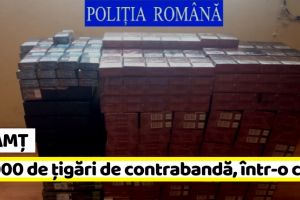 Neamţ: Percheziţii în Neamţ. 18.000 de ţigarete de contrabandă găsite într-o casă (FOTO)
