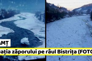 Neamţ: Situaţia zăporului pe râul Bistriţa (FOTO)