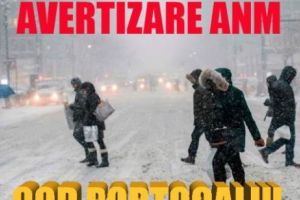METEO. Avertisment ANM de Cod PORTOCALIU. Vreme GLACIARĂ în ROMÂNIA