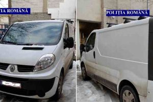 FOTO, VIDEO: Autovehicul căutat de autorităţile italiene indisponibilizat de poliţiştii din Alba. Autoutilitara a fost găsită de către un tânăr care a încercat să o înmatriculeze