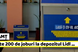 Neamţ: Peste 200 de joburi la depozitul Lidl. Primăria Roman sprijină campania de recrutare