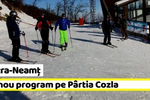 Piatra-Neamţ: Modificări în programul de funcţionare a Pârtiei Cozla