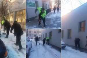 FOTO / ȘTIREA TA: Poliţiştii locali din Alba Iulia din nou pe teren, la lopată şi…. împărţit somaţii!