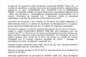 Anunt de presa: CONSTRUIRE VILA TURISTICA P+2E IMPREJMUIRE TEREN