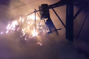 Incendiu violent, pus intenţionat la Aninoasa