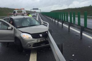 Trafic oprit pe A1 sibiu Deva din cauza unui accident