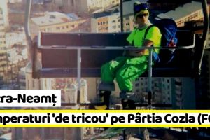 Piatra-Neamţ: Temperaturi „de tricou” pe Pârtia Cozla (FOTO)